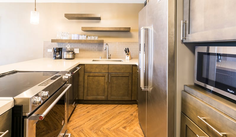 Aston Waikiki Beach Tower - One Bedroom Ocean View Kitchen